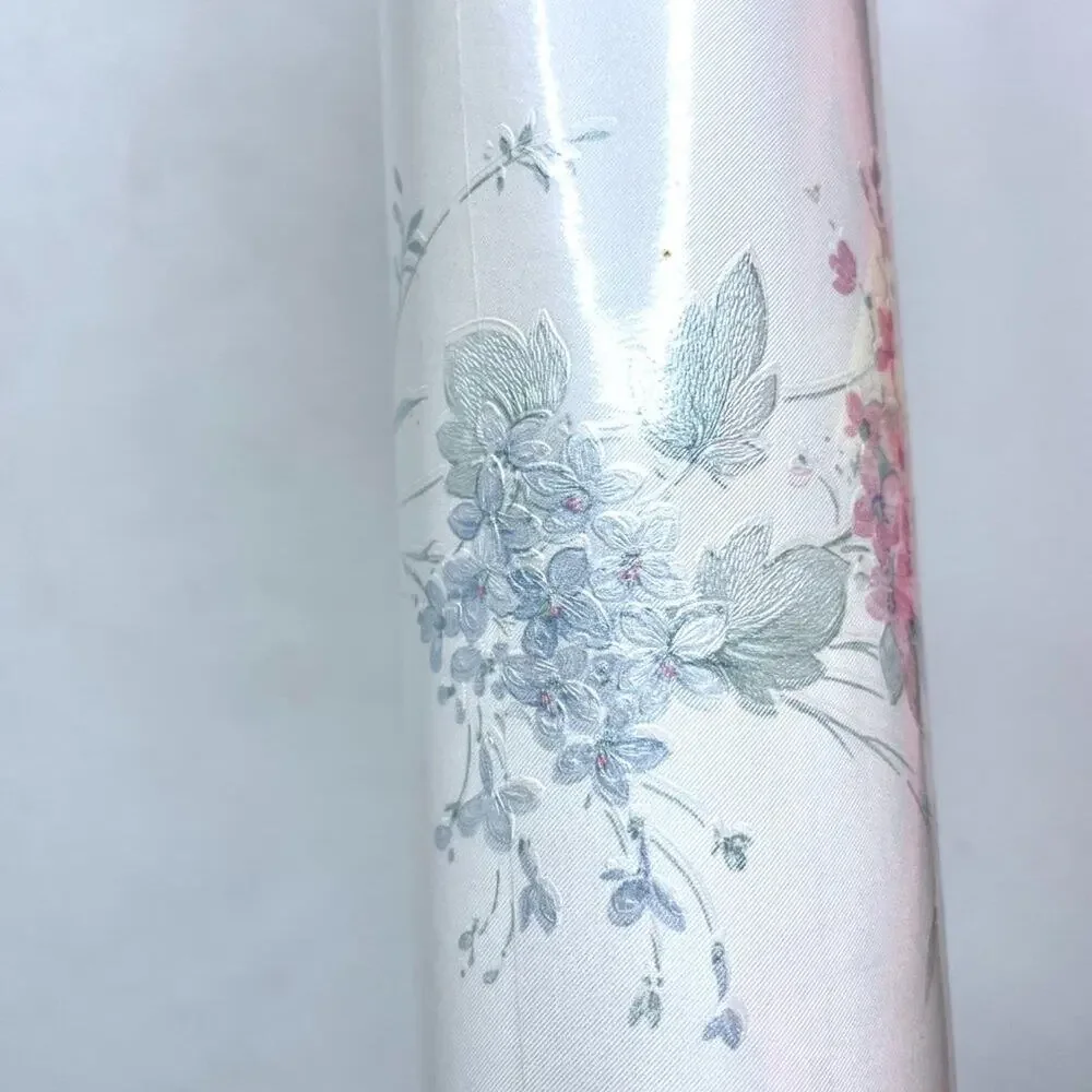 Vintage Shand Kydd Metallic Floral Wallpaper Roll